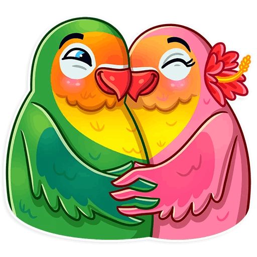 Sticker «Love Birds-10»