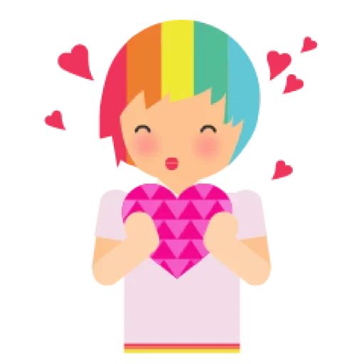 Sticker «Rainbow For People-11»