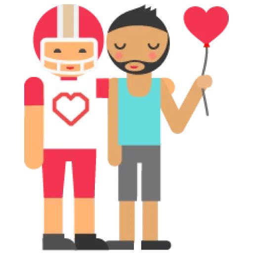 Sticker «Rainbow For People-4»