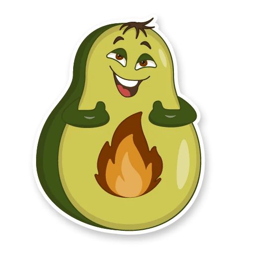 Sticker «Avocado Family-1»