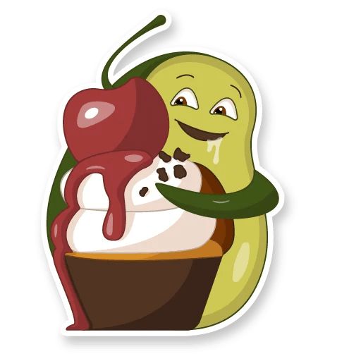 Sticker «Avocado Family-4»