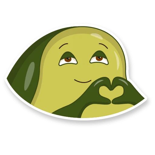 Sticker «Avocado Family-5»