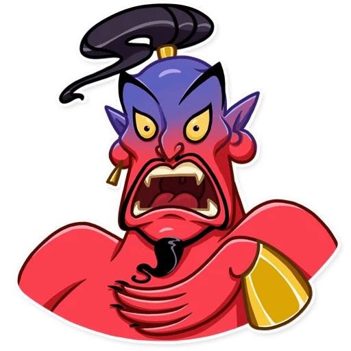 Sticker «Evil Genie-4»