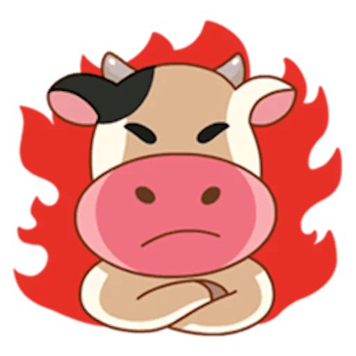 Sticker «Momo Cow-7»