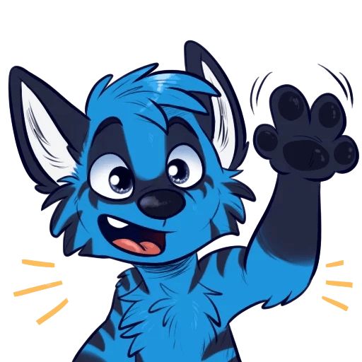 Sticker «Blue Hyena-1»