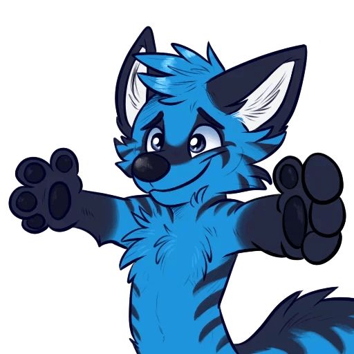 Sticker «Blue Hyena-2»