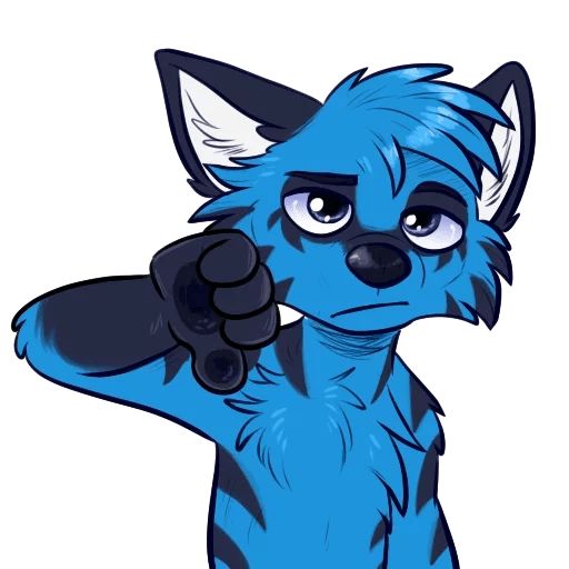 Sticker «Blue Hyena-5»