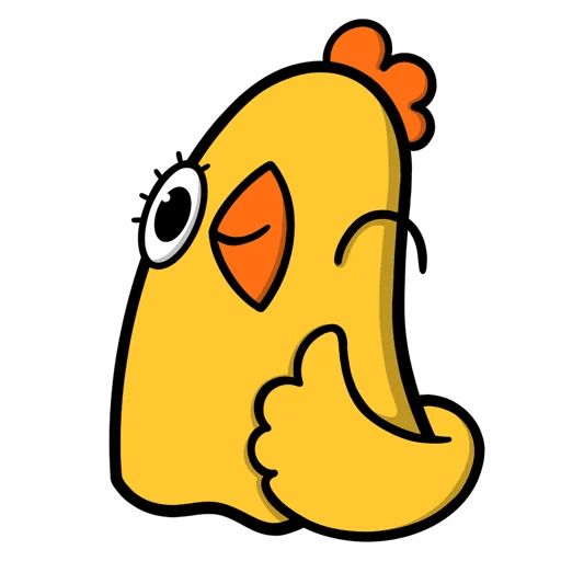 Sticker «Chicken Dora-7»