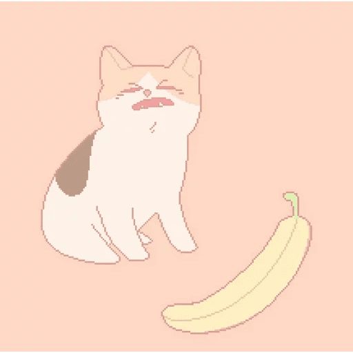 Sticker «Cat Gate Banana-3»