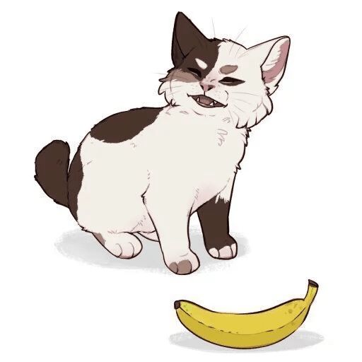Sticker «Cat Gate Banana-4»