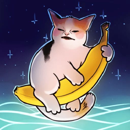 Sticker «Cat Gate Banana-5»