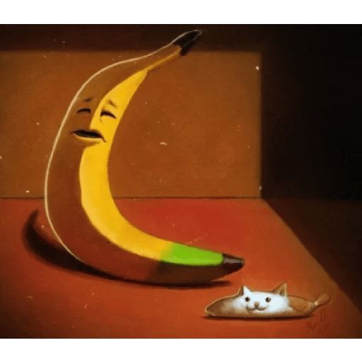Sticker «Cat Gate Banana-9»