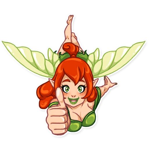Sticker «Green Fairy-3»