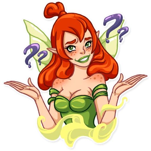 Sticker «Green Fairy-8»