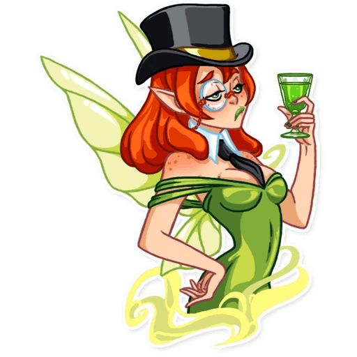 Sticker «Green Fairy-9»