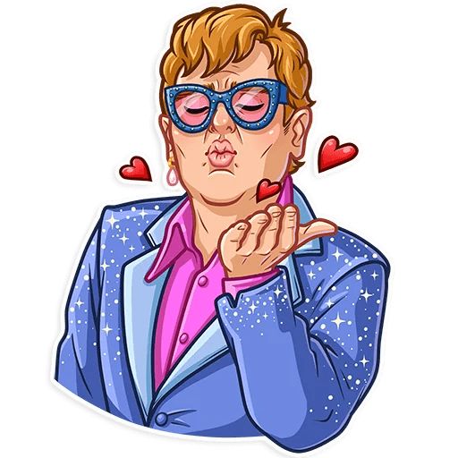 Sticker «Elton John-2»