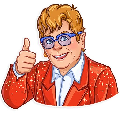 Sticker «Elton John-3»