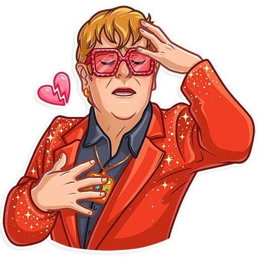 Sticker «Elton John-5»