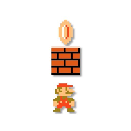 Sticker «Mario: 8 bit-11»