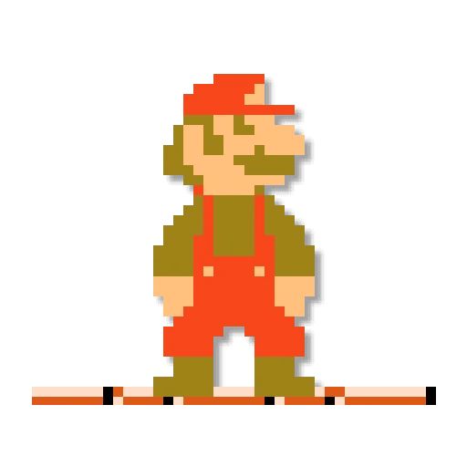 Sticker «Mario: 8 bit-12»