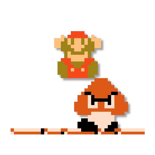Sticker «Mario: 8 bit-6»