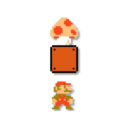 Sticker «Mario: 8 bit-8»