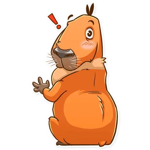 Sticker «Mr. Capybara-11»