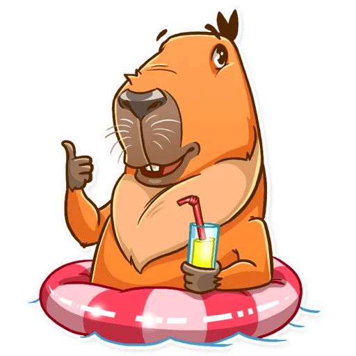 Sticker «Mr. Capybara-3»