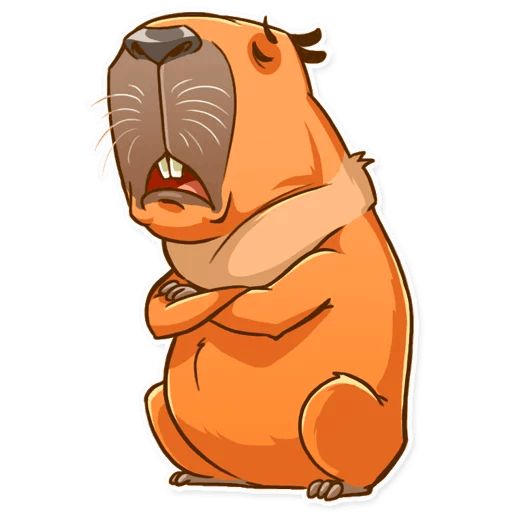 Sticker «Mr. Capybara-7»