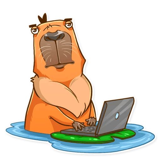 Sticker «Mr. Capybara-8»