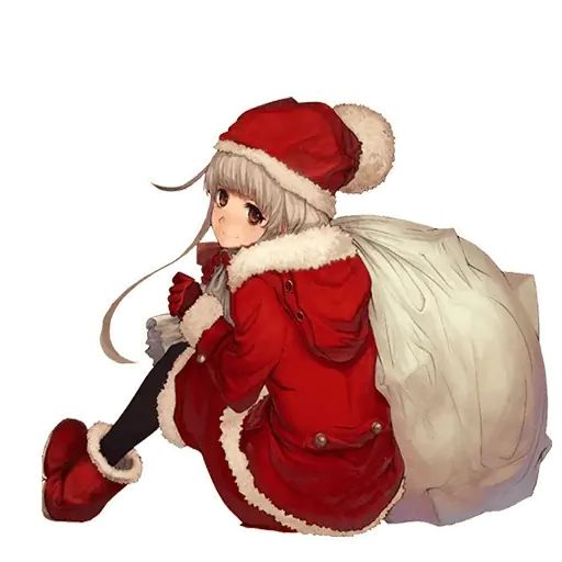 Sticker «Anime Santa-2»