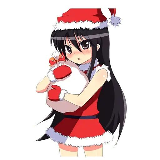 Sticker «Anime Santa-5»