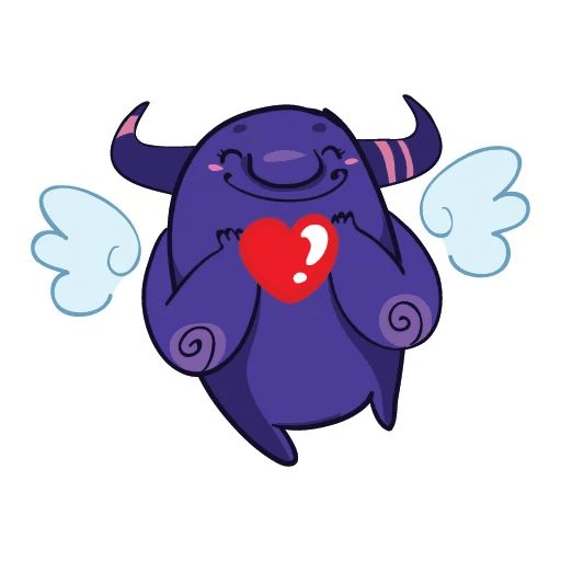 Sticker «Purple Monster-2»