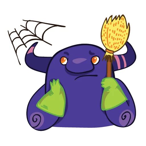 Sticker «Purple Monster-7»