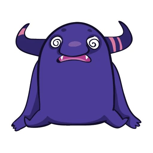 Sticker «Purple Monster-8»