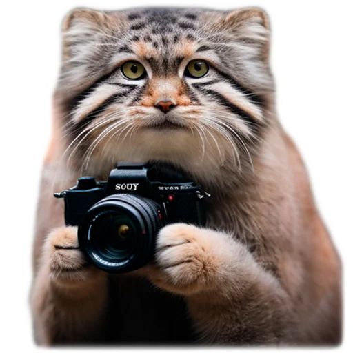 Sticker «Autumn Manul-4»