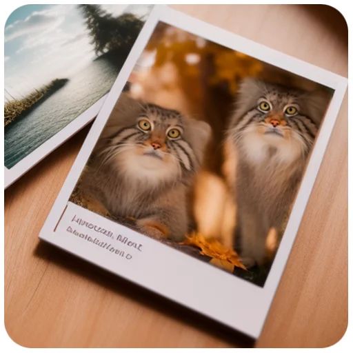 Sticker «Autumn Manul-5»