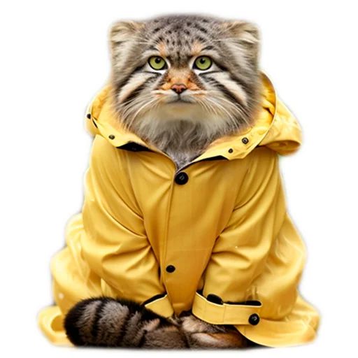 Sticker «Autumn Manul-6»