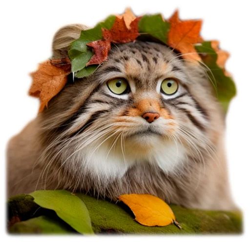 Sticker «Autumn Manul-9»