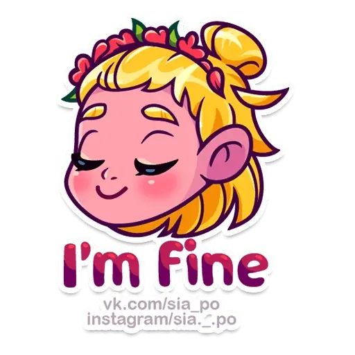 Sticker «I'm Fine-10»