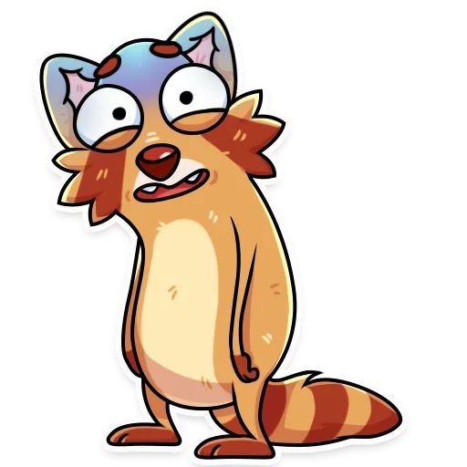 Sticker «Mr. Raccoon-4»
