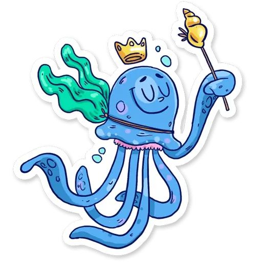 Sticker «Jellyfish-1»