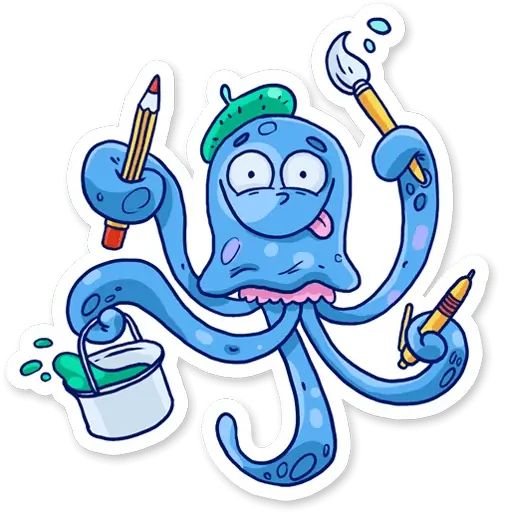 Sticker «Jellyfish-3»