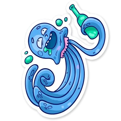 Sticker «Jellyfish-5»