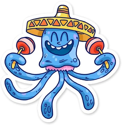 Sticker «Jellyfish-8»