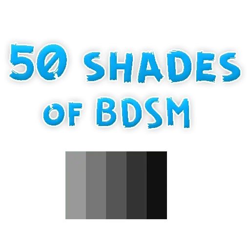 Sticker «50 shades of BDSM-1»