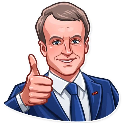 Sticker «Emmanuel Macron-3»