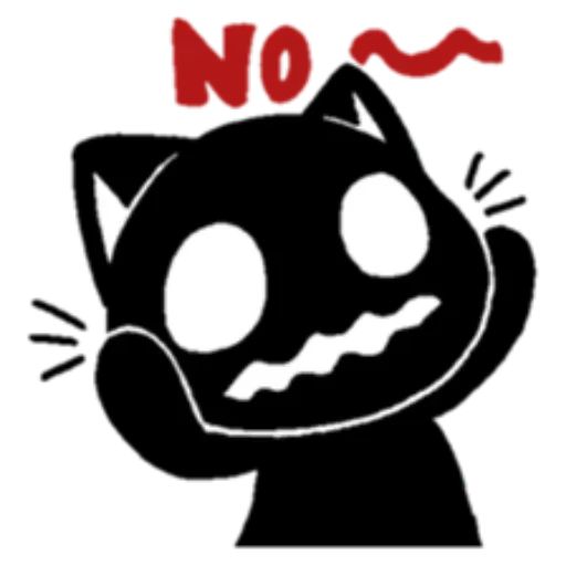 Sticker «Black Cat-12»