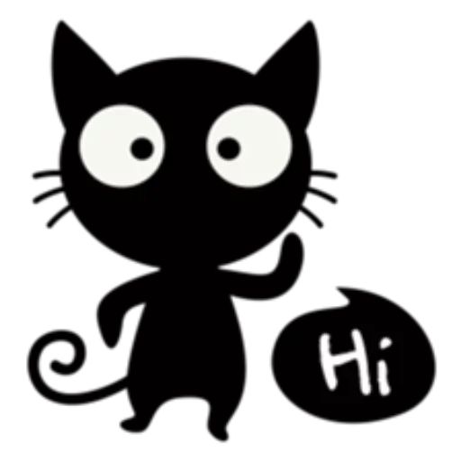 Sticker «Black Cat-7»