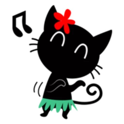 Sticker «Black Cat-8»